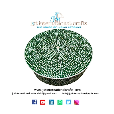 Bone inlay coffee table-4