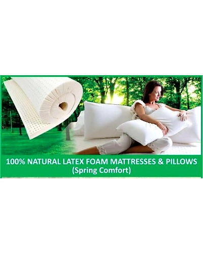 100% Natural Latex Foam Mattress and Pillows-2