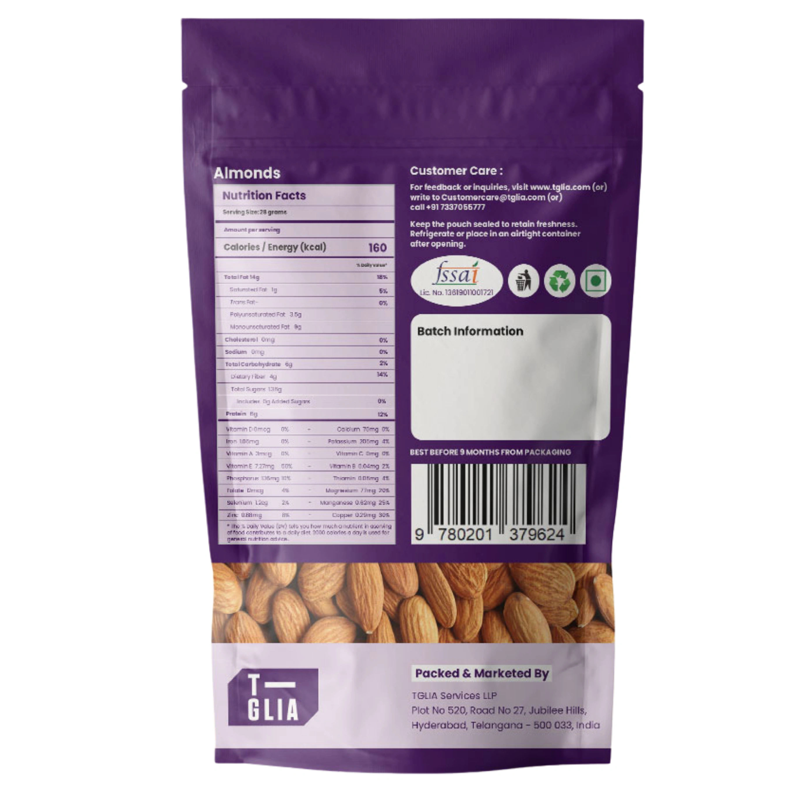 Tglia Premium California Almonds-1