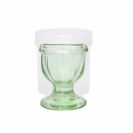 chilleyes glass eye wash cup - eye cleaning cup - green
