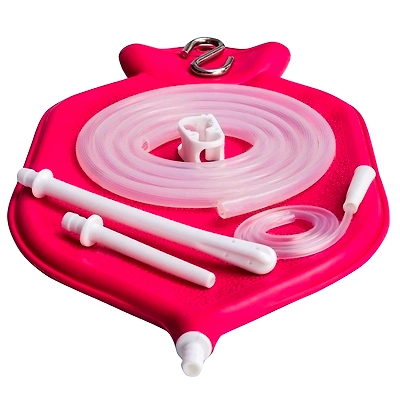 NaturoFlo Enema bag kit 2 quart (Liter) Pink