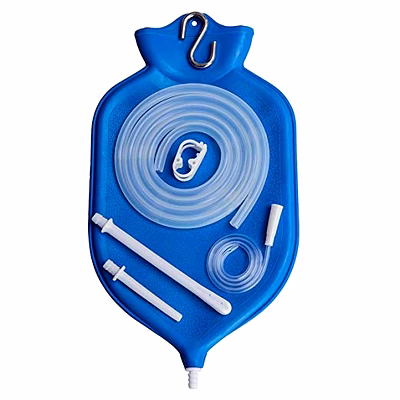 naturofloplus enema bag kit - 4 quart - blue