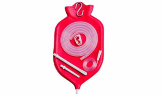 NaturoFloPlus Enema Bag Kit - 4 Quart - Pink