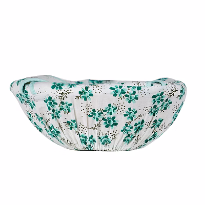 warmnfresh bamboo basket with removable cotton cover - bread, tortilla or roti basket