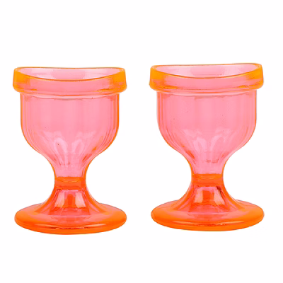 chilleyes colored eye wash cups - set of 2 orange