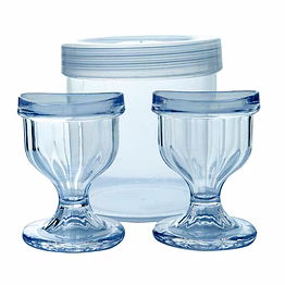 chilleyes clear eye wash cups - set of 2