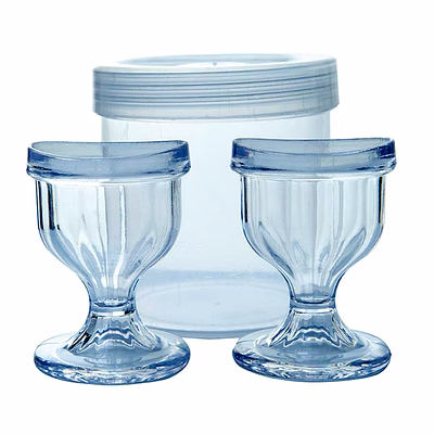 chilleyes clear eye wash cups - set of 2