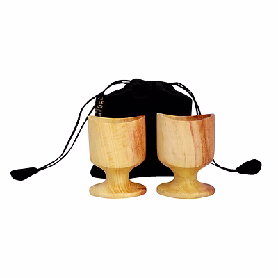chilleyes neem wood eye wash cup - set of 2