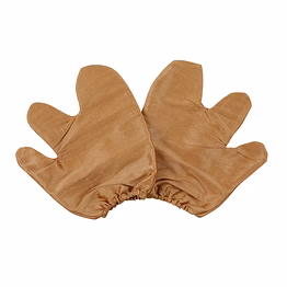 silk garshana ayurvedic massage gloves - 1 pair