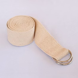 yoga straps - 8' natural