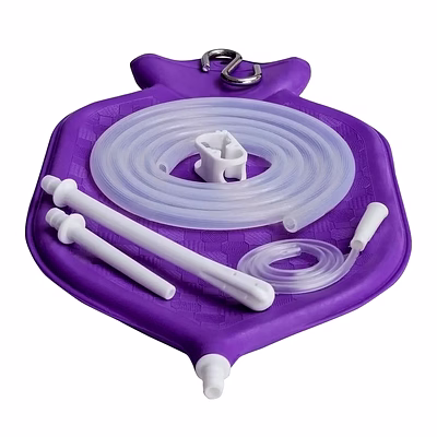 naturoflo purple bag enema kit - 2 quart (liter)