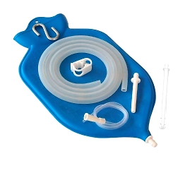 NaturoFlo Blue Enema Bag Kit - 2 Quart (Liter)