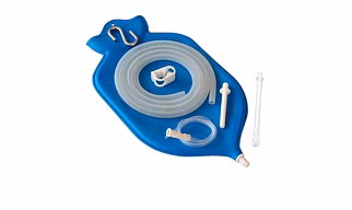 NaturoFlo Blue Enema Bag Kit - 2 Quart (Liter)