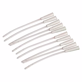 short colon tips - pvc - 12 fr - enema supplies - pack of 10