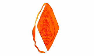 Saffron Radha-Krishna Mala Bag