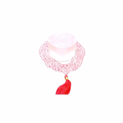 mala beads - rose quartz
