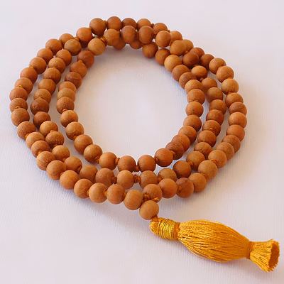 naturesooth mala beads - sandalwood