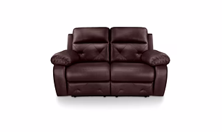 Versatil Two Seater Motorized Recliner for Living Room 2 Year Warranty (Leatherette , Brown)