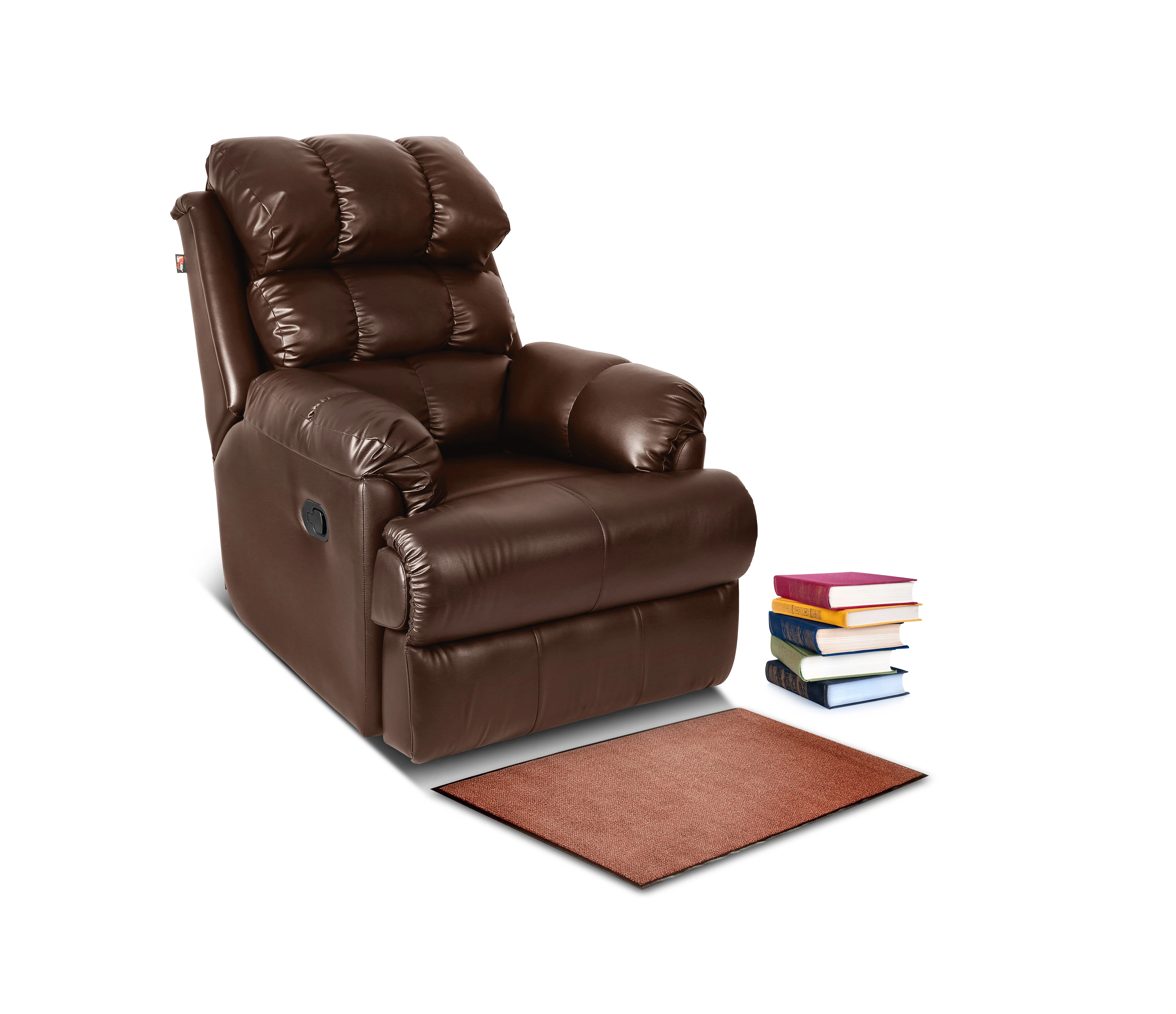 Little NAP Recliner Sofa | 1 Seater| 2 Year Warranty | Recliner Chair | 1 Seater Sofa Chair | Recliner, 1 Seater Manual | for Home Relax Amet Recliner for Living Room (Brown, DIY)-1