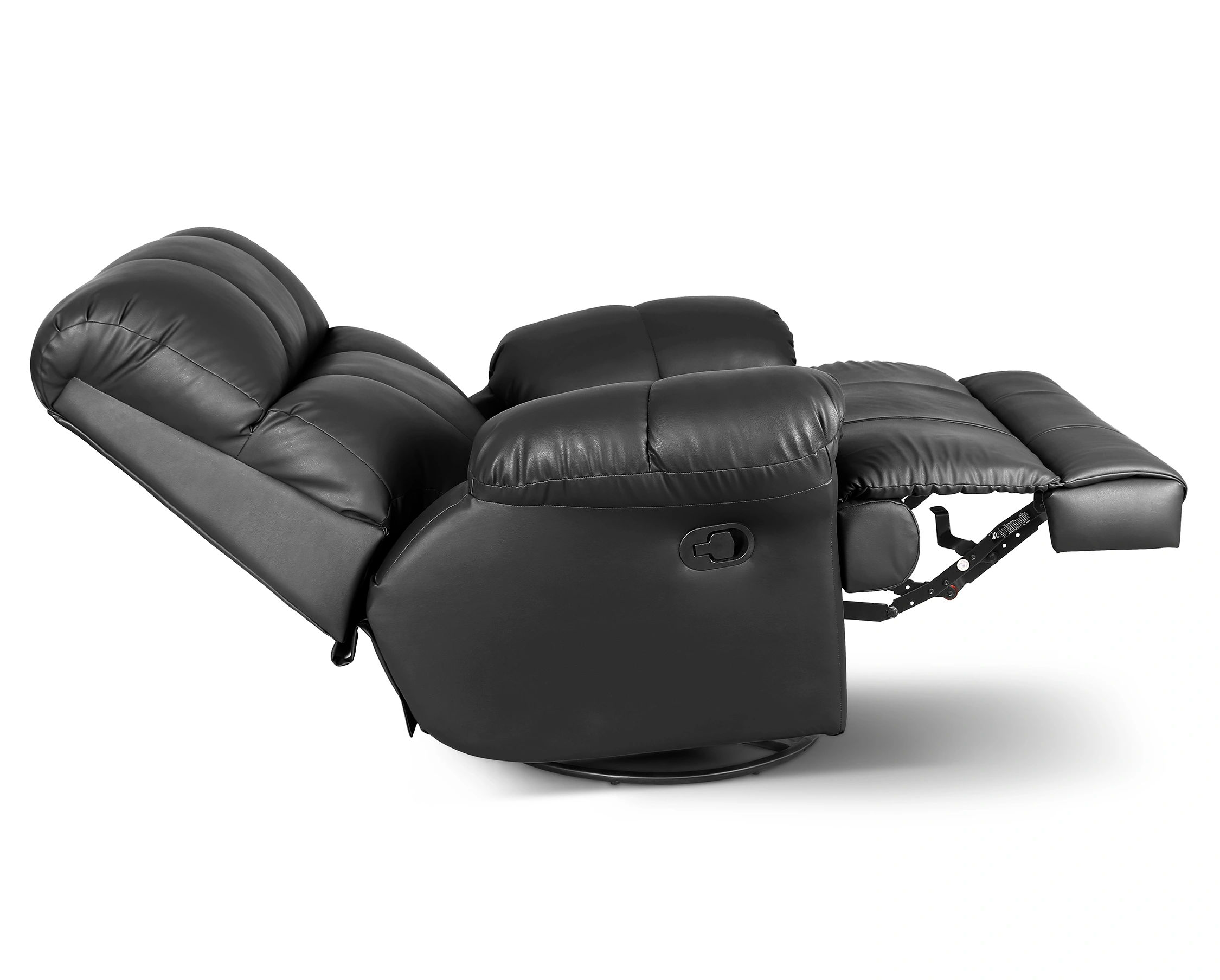 Little NAP Casa Manual Recliner for Living Room (Single Seater, Black)-3