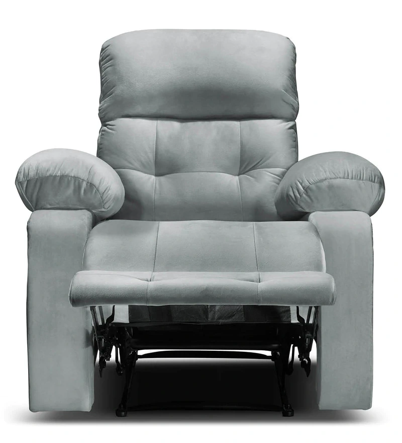 Avion Manual Single Seater Recliner for home relax 1 Year Warranty (Grey)-2