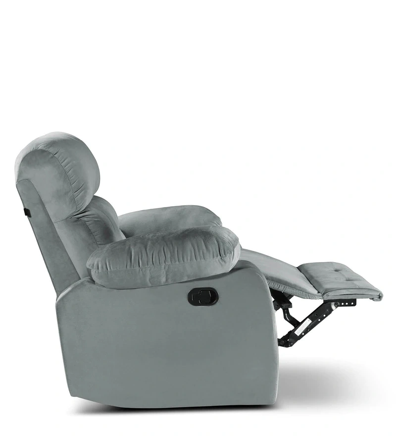 Avion Manual Single Seater Recliner for home relax 1 Year Warranty (Grey)-4