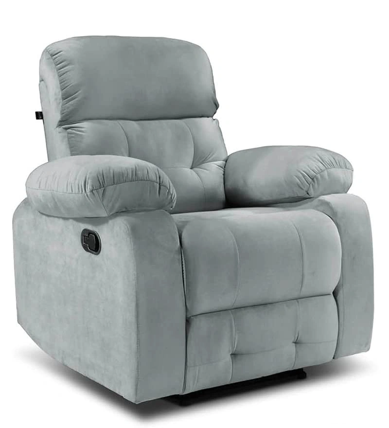 Avion Single Seater Manual Recliner for Living Room (Grey,DIY)-3