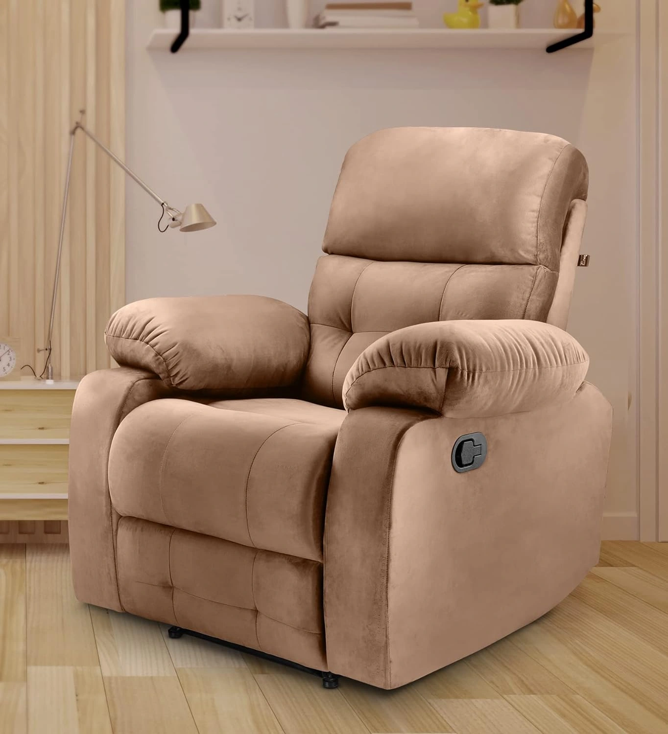 Avion Manual Recliner for Living Room (Brown)-12430126