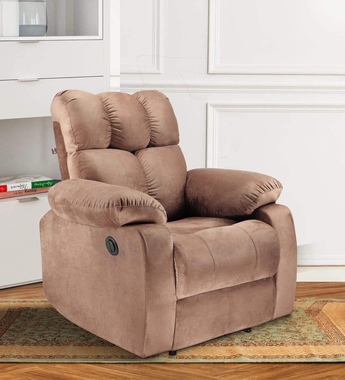 Helios Single Seater Motorized Recliner for Living Room (Brown,DIY)-12430128