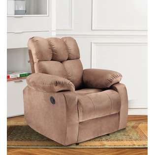 Helios Single Seater Motorized Recliner for Living Room (Brown,DIY)