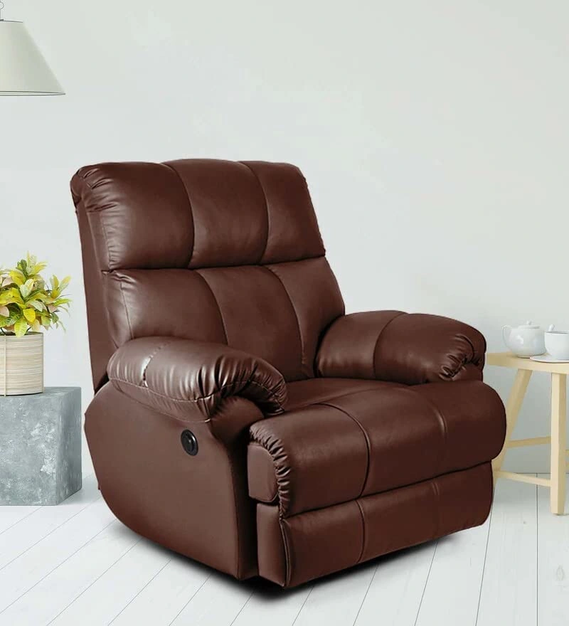 Casa Motorized Recliner for Living Room (Brown,DIY)-1