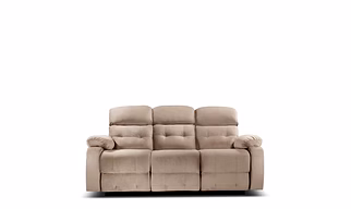 3 Seater Avion Three Seater Manual Recliner for Living Room (Beige,DIY)