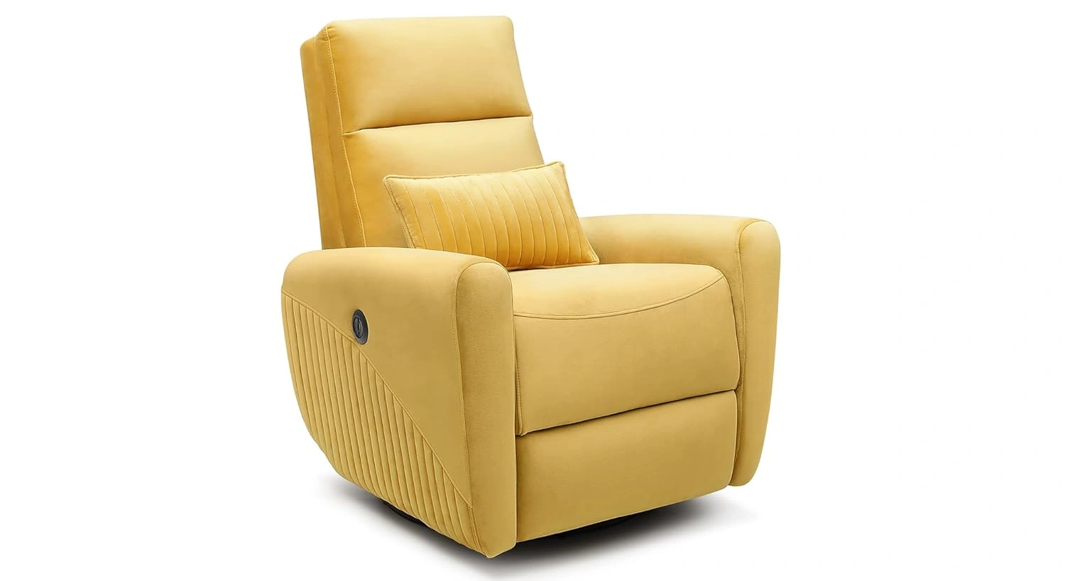 Motorized with Rocking &amp; Revolving Recliner|for Home Relax (Nirvana,Yellow)-4