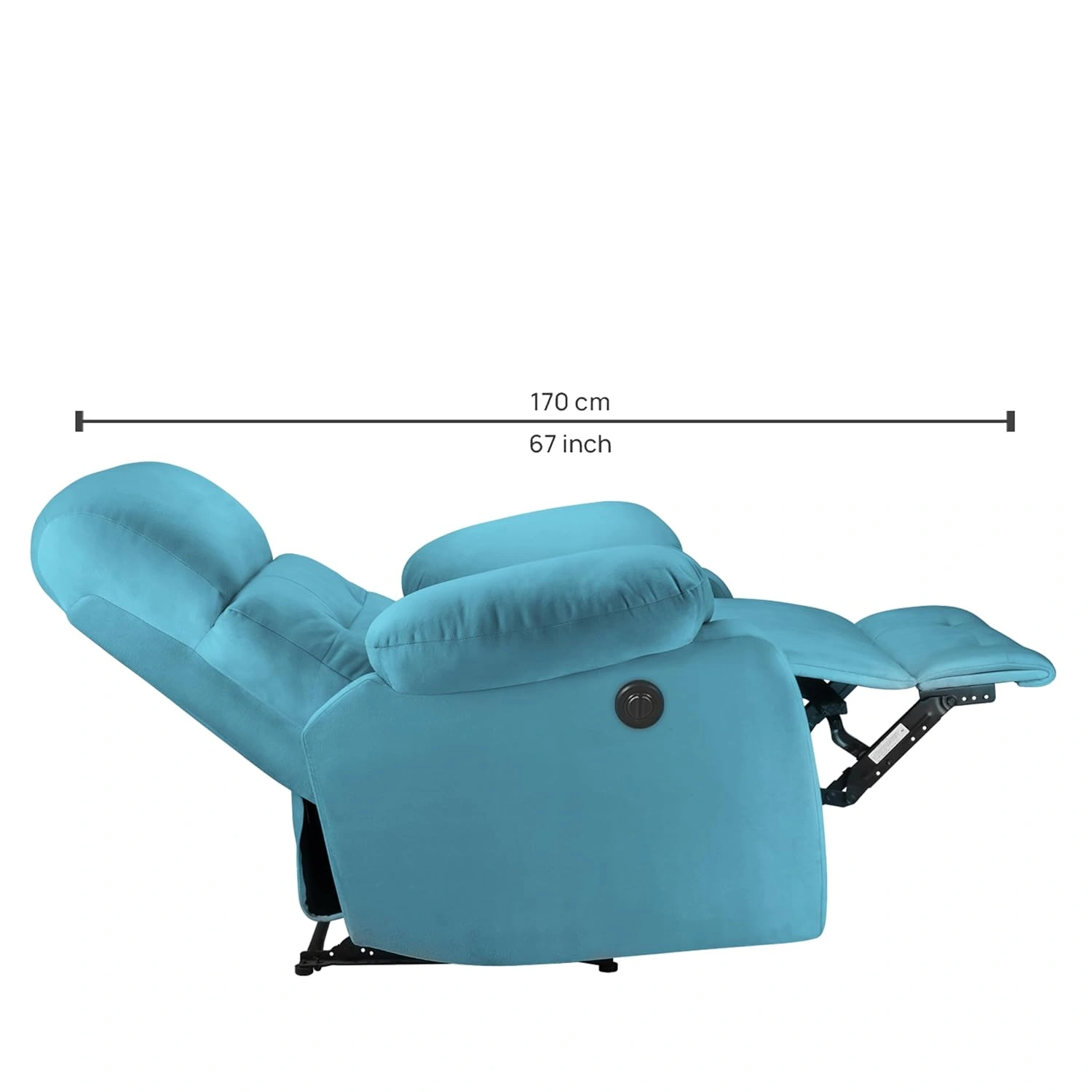 Helios Single Seater Motorized Recliner for Living Room (Tarquoise,DIY)-2