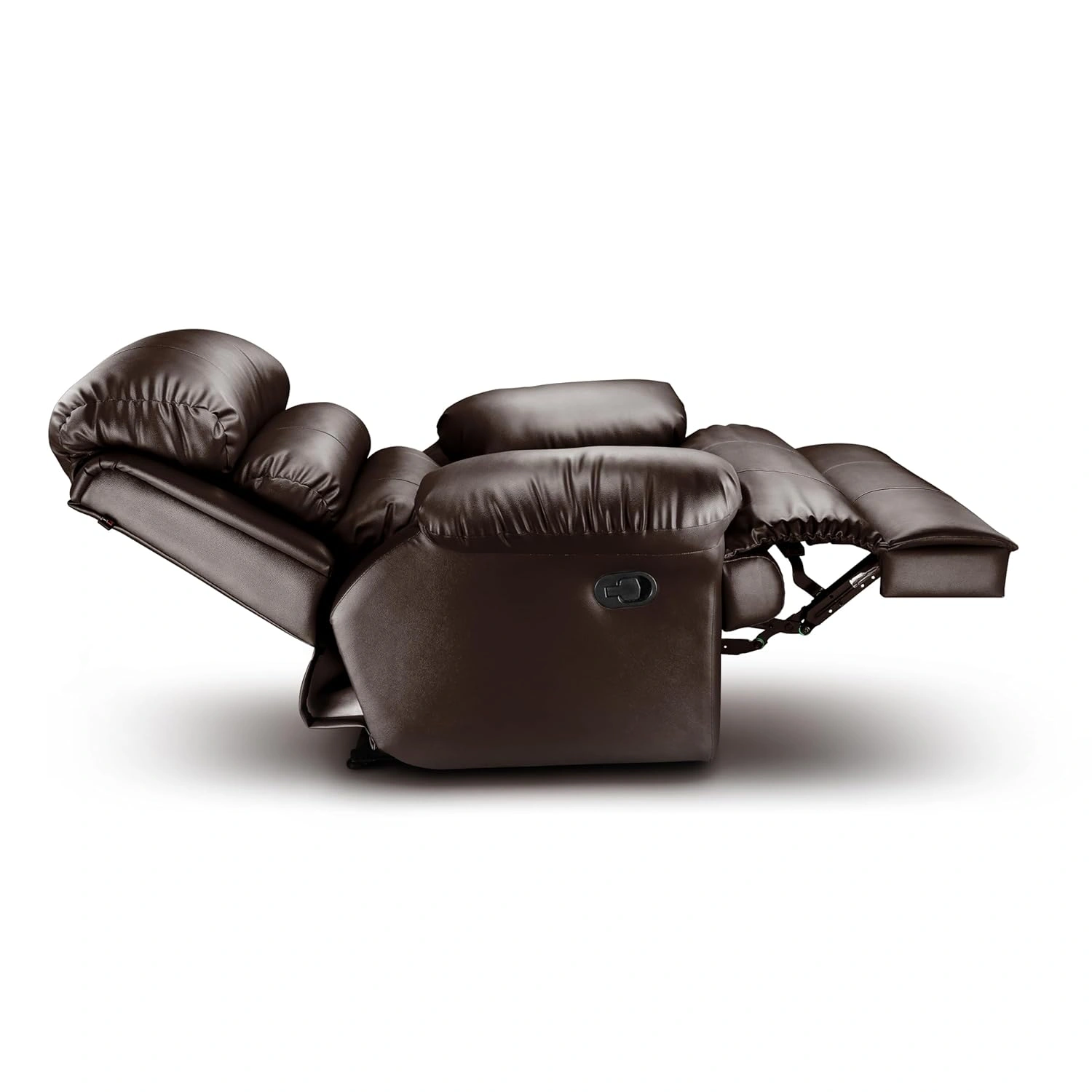 Quotium Single-Seater Manual Recliner for Living Room (Brown,DIY)-4