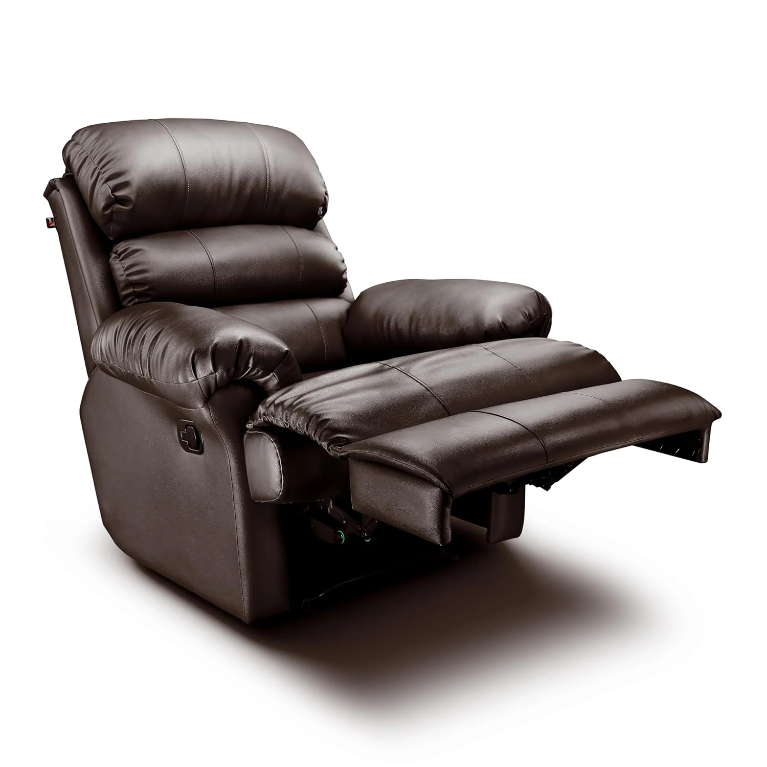 Quotium Single-Seater Manual Recliner for Living Room (Brown,DIY)-3