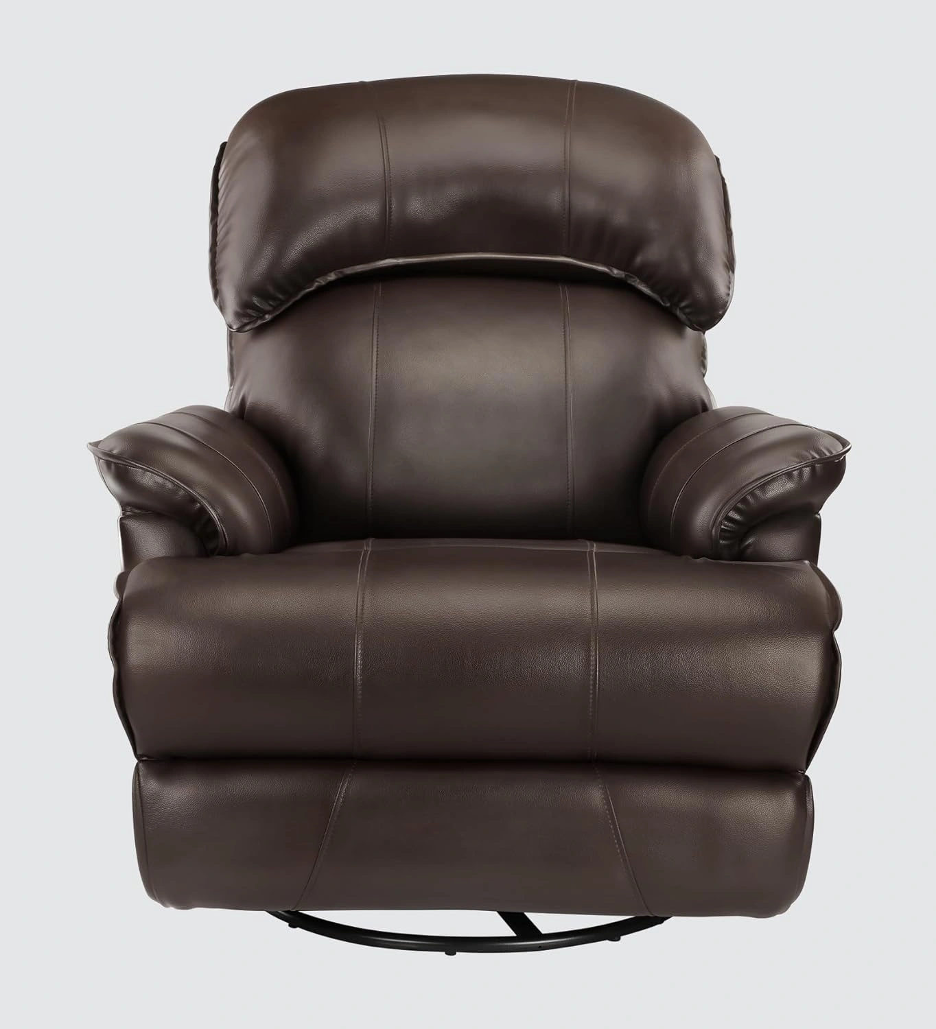 Livo Single Seater Manual Recliner with swivel Glider for Living Room (Brown, DIY)-12430552