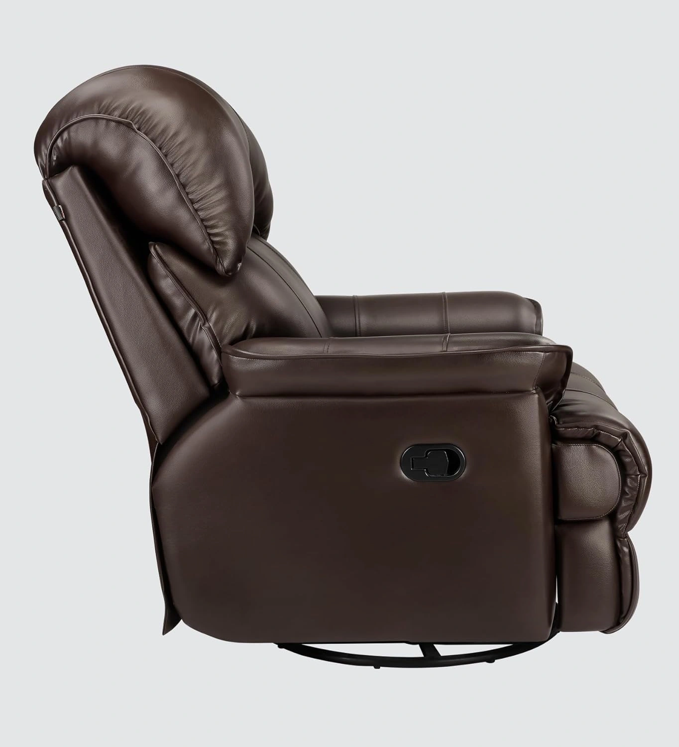 Livo Single Seater Manual Recliner with swivel Glider for Living Room (Brown, DIY)-4