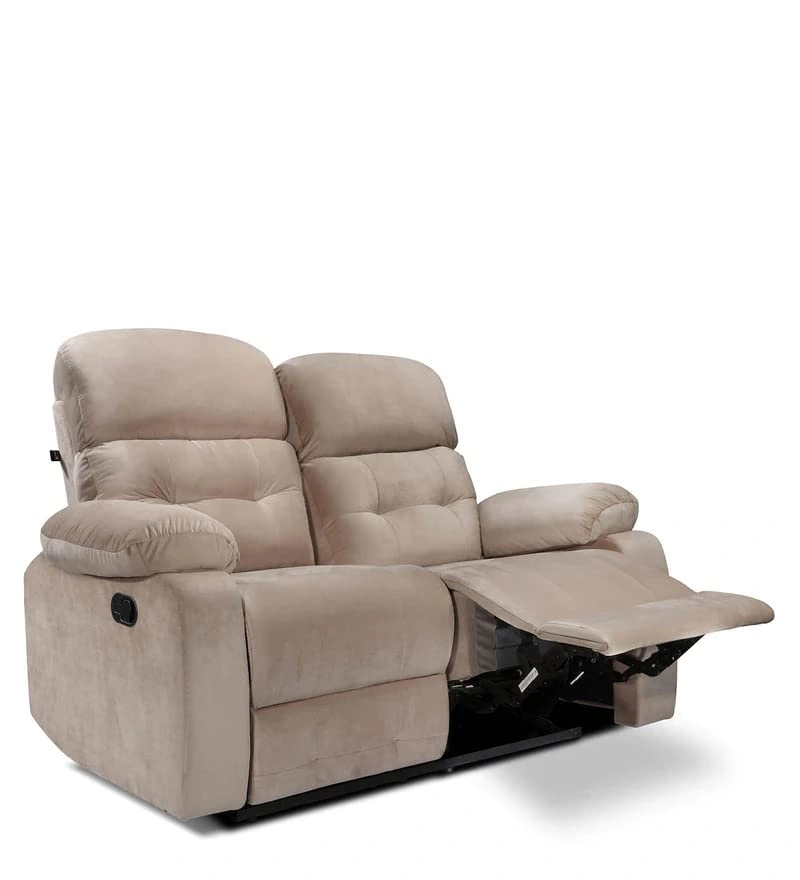 2 Seater Avion Two Seater Manual Recliner for Living Room (Beige,DIY)-2