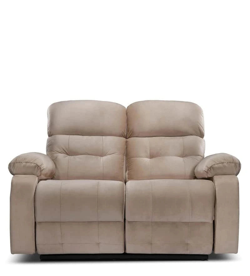 2 Seater Avion Two Seater Manual Recliner for Living Room (Beige,DIY)-1