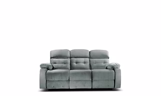 3 Seater Avion Three Seater Manual Recliner for Living Room (Grey,DIY)