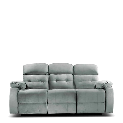 3 Seater Avion Three Seater Manual Recliner for Living Room (Grey,DIY)