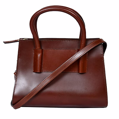 celtic new looking brown leather sling bag for women and girls.
