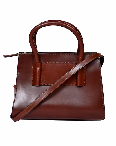 Celtic New Looking Brown Leather Sling Bag For Women And Girls.-12230804