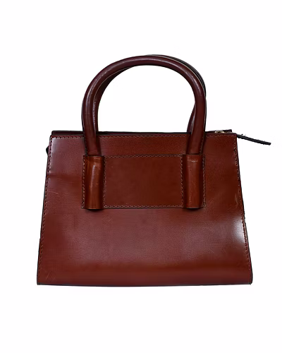 Celtic New Looking Brown Leather Sling Bag For Women And Girls.-3