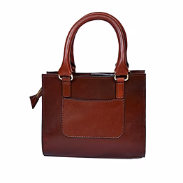 anam exim new good looking and expensive brown leather sling bag.