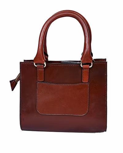 New Good Looking And Expensive Brown Leather sling Bag.-12230926