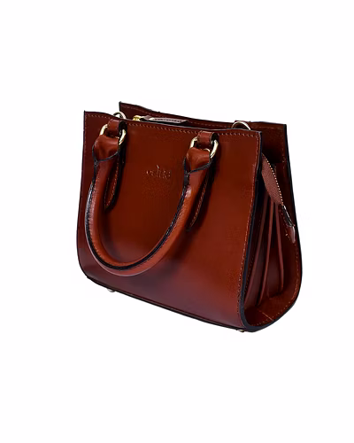 New Good Looking And Expensive Brown Leather sling Bag.-1