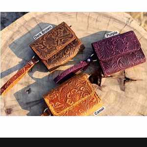 Leather tooled wallet