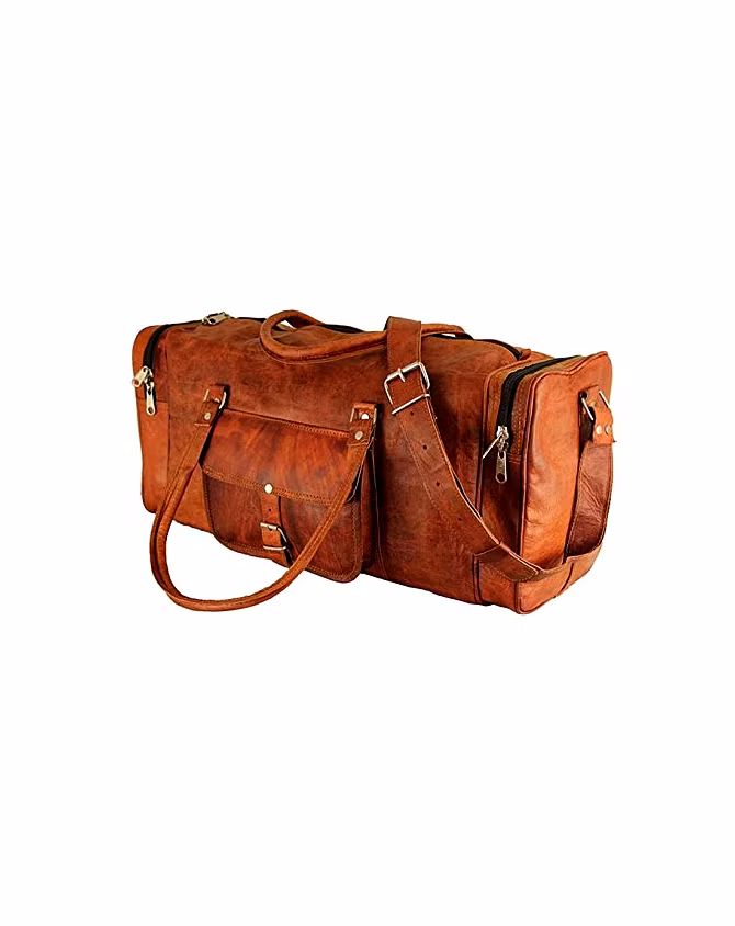 Leather duffle bag-2